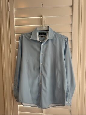 Report Collection Light Blue Men's Dress Shirt